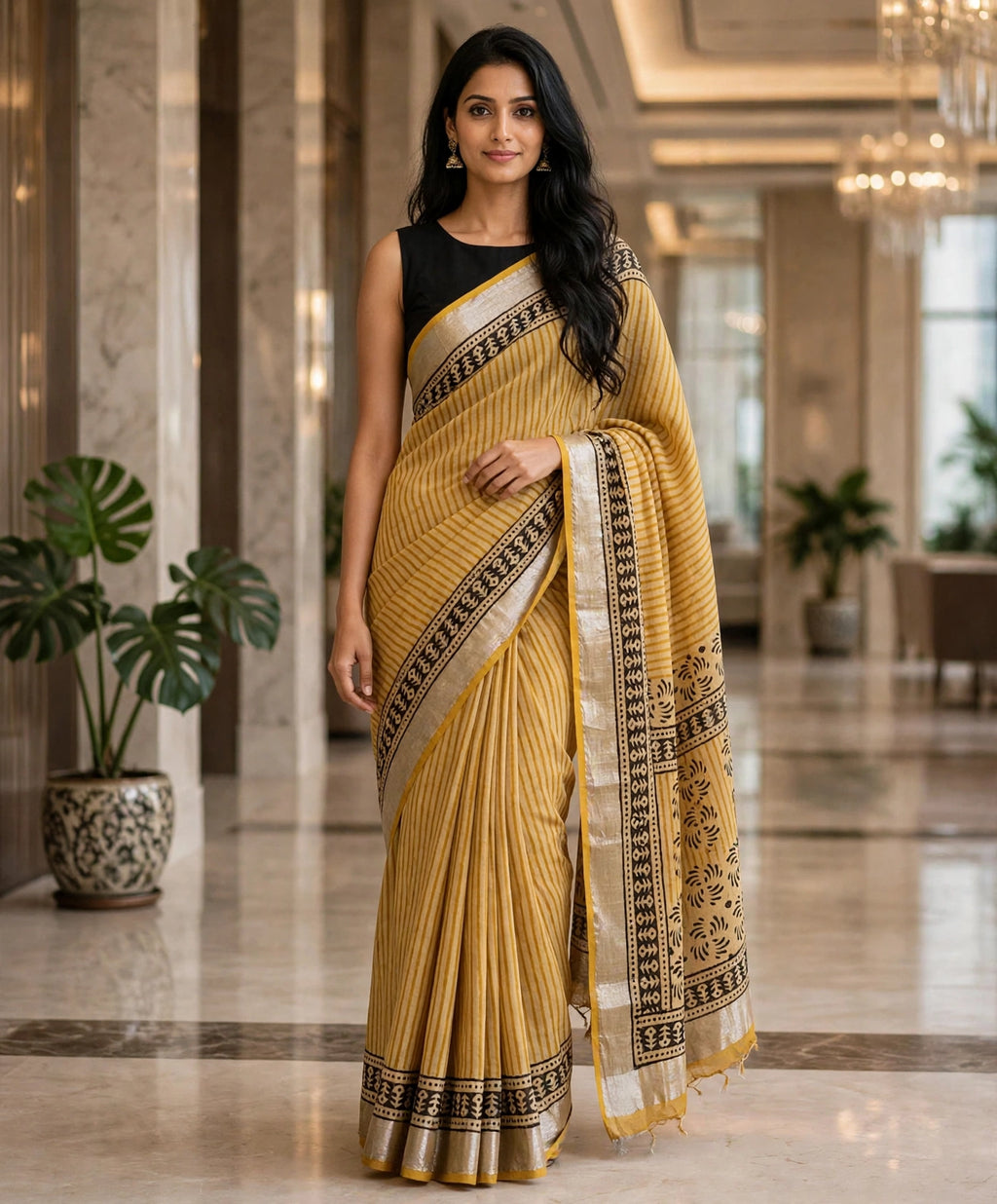 Soft Lenin Cotton sarees