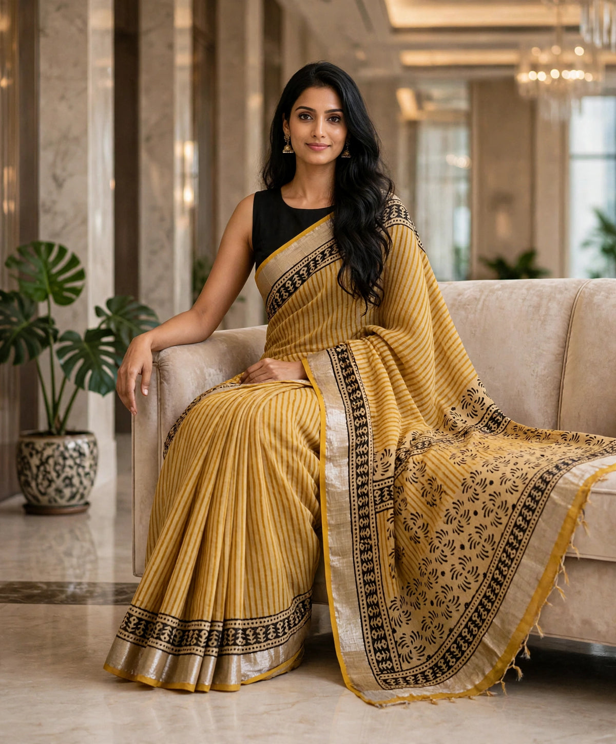 Soft Lenin Cotton sarees