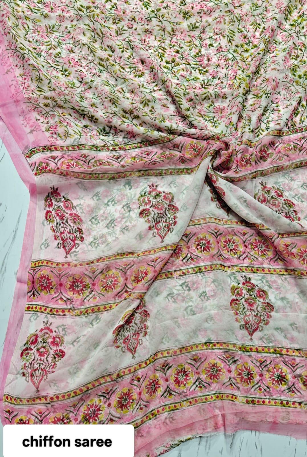 Double Diamond chiffon sarees