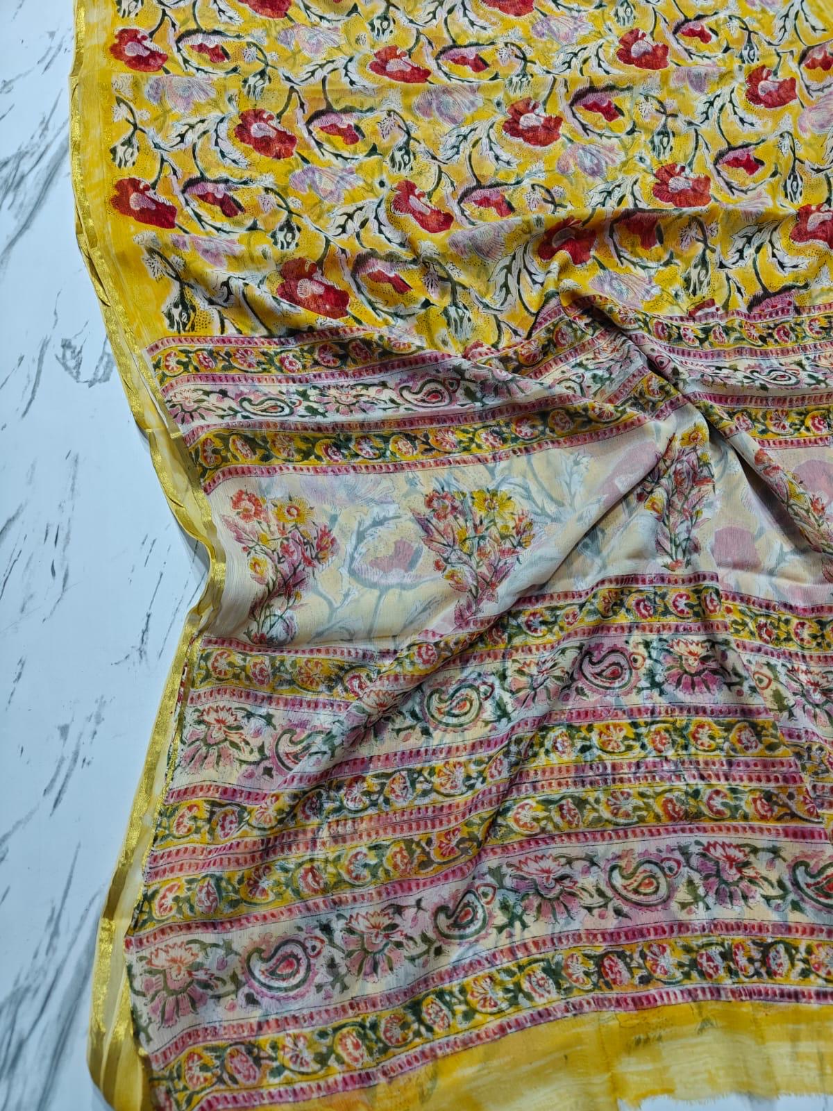 Double Diamond chiffon sarees
